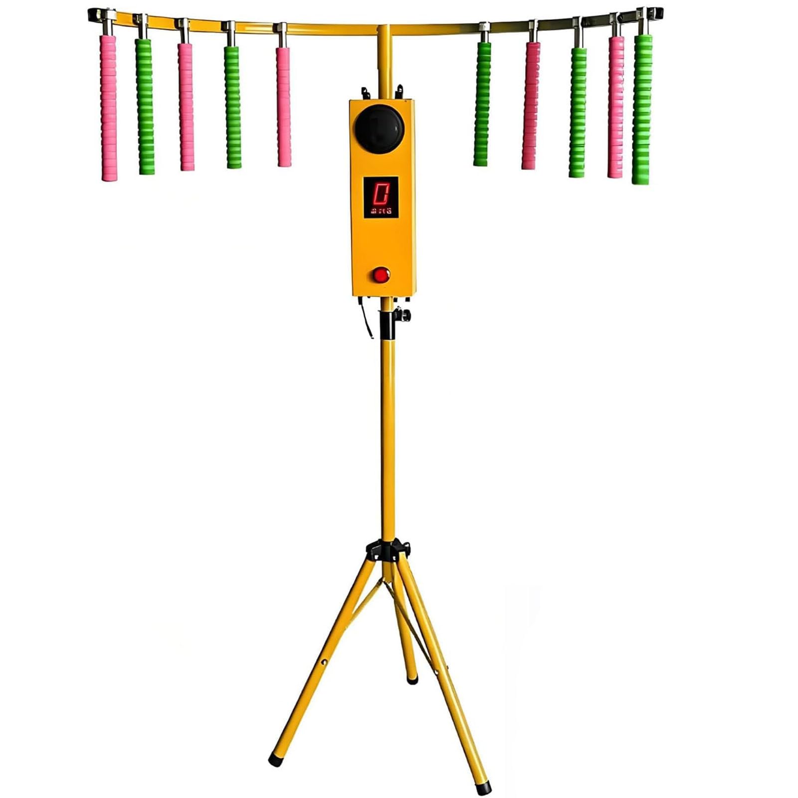 LJCSSD Hand-eye coordination training catching game with reflex sticks | Arcade game with LED light & music reaction for fairs, events, parties, bars, companies and game nights Yellow