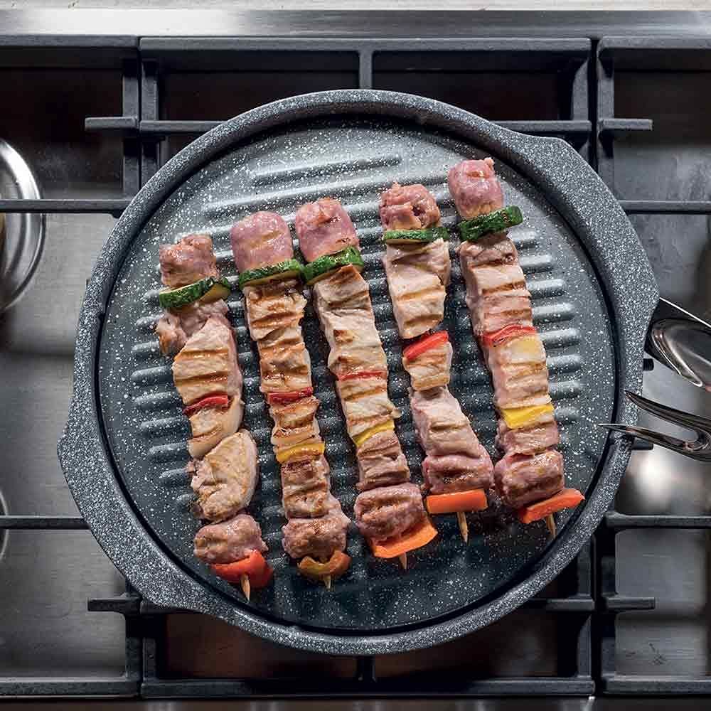 Tognana Mytohs, barbacoa redonda 30 cm, aluminio, gris