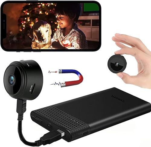 Cámara espía, cámara oculta, cámara oculta inalámbrica, WiFi con detección de movimiento, cámaras de equipo de videovigilancia, cámara de niñera