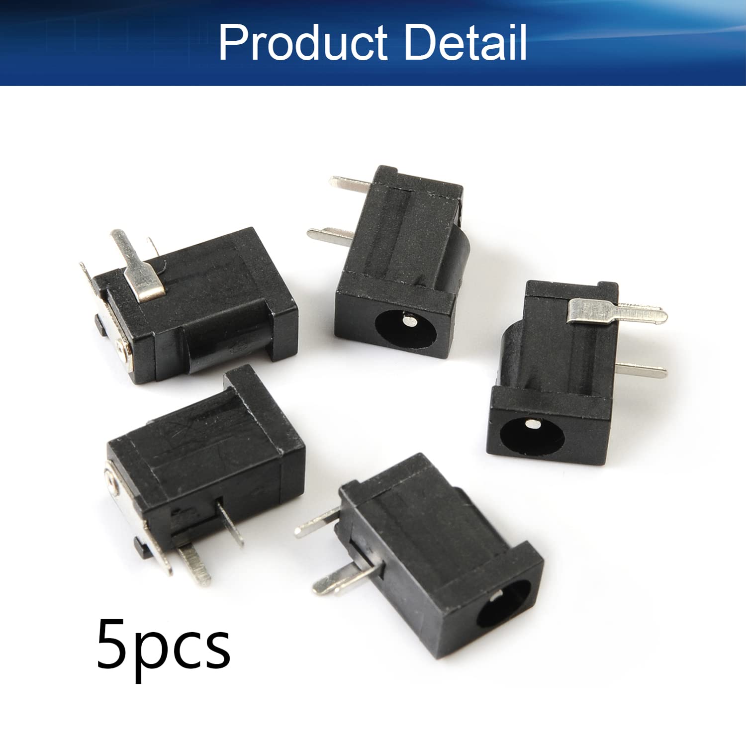 Amazon.com: Heyiarbeit DC-002 3.5x1.3mm DC Power Jack Plug 3 Pin