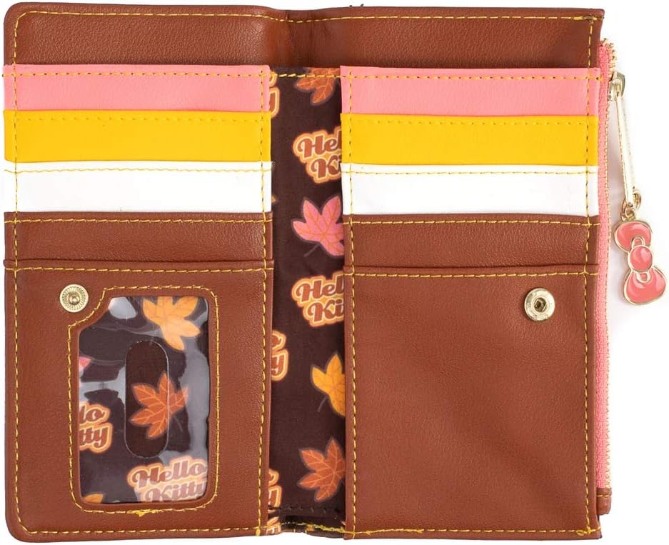 Loungefly Hello Kitty Pumpkin Spice All Over Print Flap Wallet