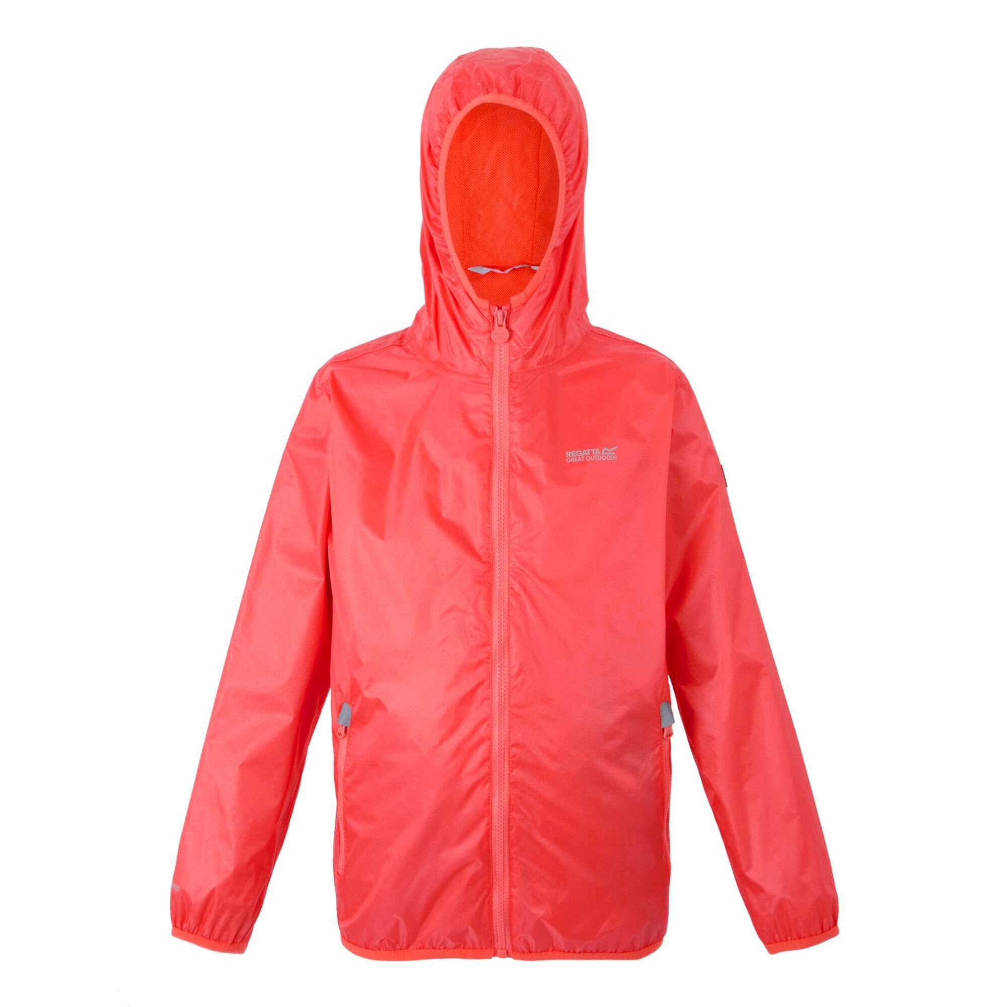 Regatta Kids Lever II Jackets Waterproof Shell Packaway, Breathable & Durable - Perfect for Outdoors, Walking, Hiking & Camping