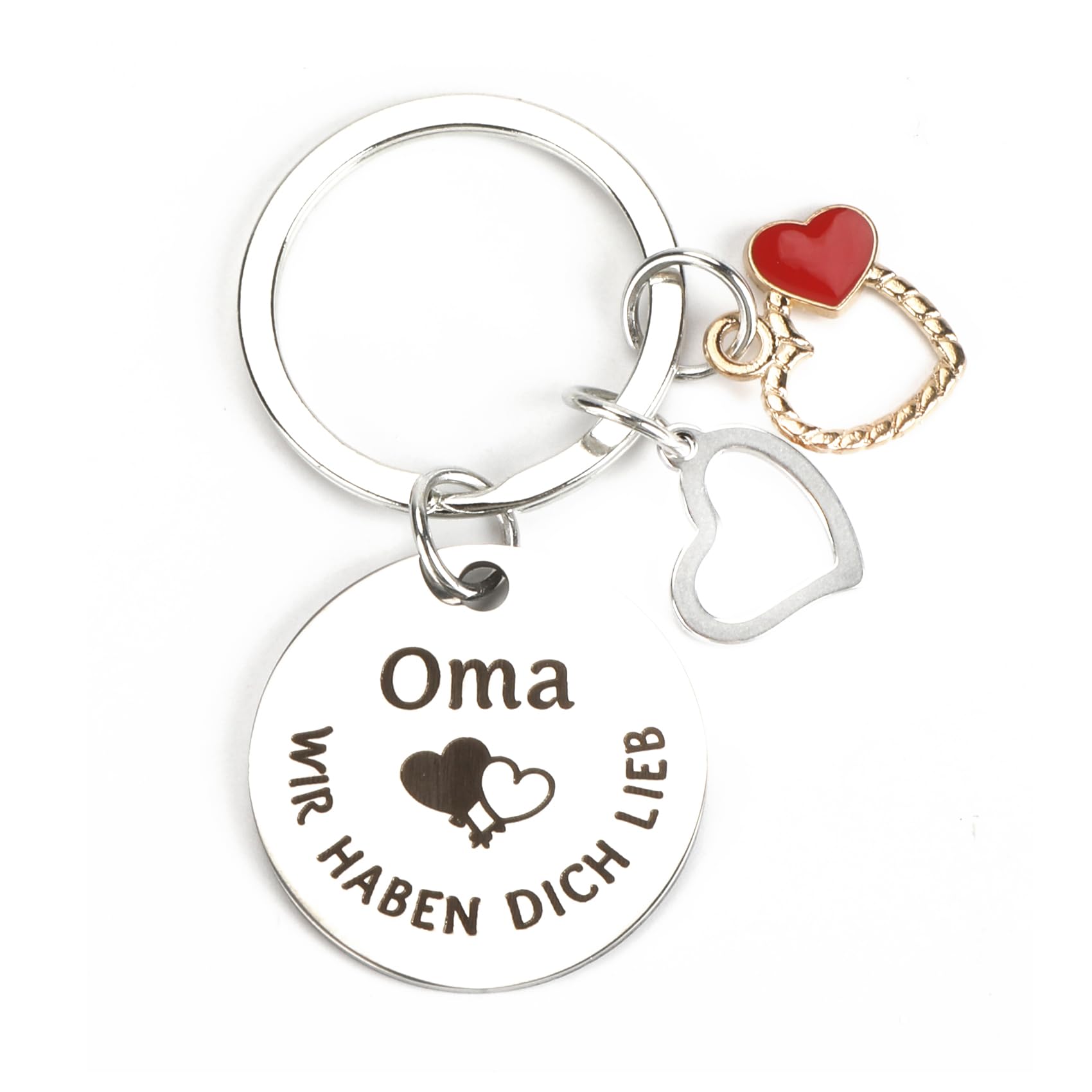 Geschenke Für Oma, Geschenke Zum Ausdruck Der Liebe, Geburtstagsgeschenke Für Oma, Herzförmige Elemente, Personalisierte Schlüsselanhänger, Niedliche Schlüsselanhänger, Schlüsselanhänger Gedenkfeiern