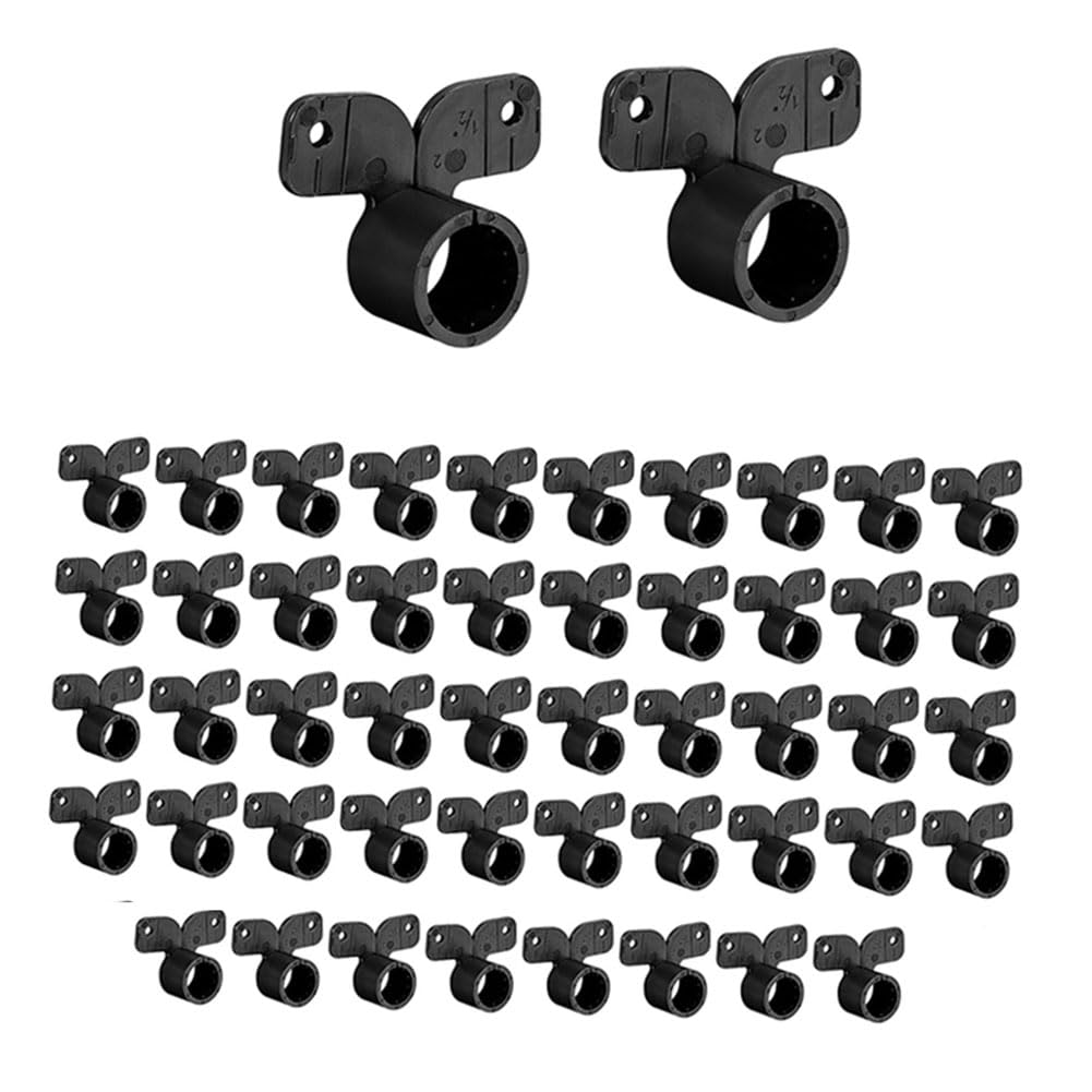 Littimoon 50 Pcs Suspension Pipe Clamps Butterfly Style Pex Tubing Clamps Pex Tubing Pipe Support for Pex, Copper