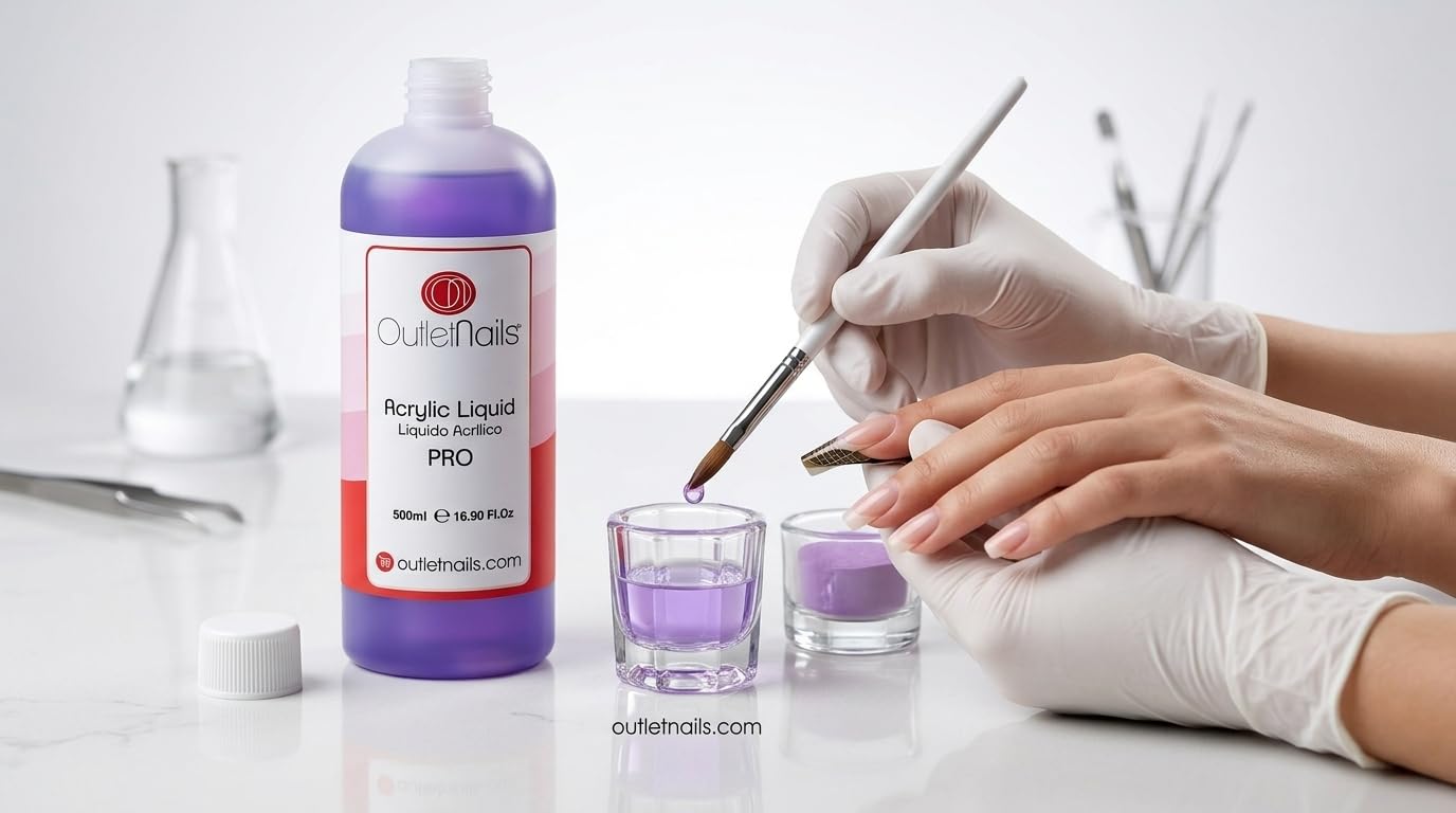 Płyn akrylowy do paznokci 1000 ml/monomer do paznokci akrylowych/Profesjonalny płyn akrylowy 1000ml / Acrylic Liquid Powder/Outlet Nails