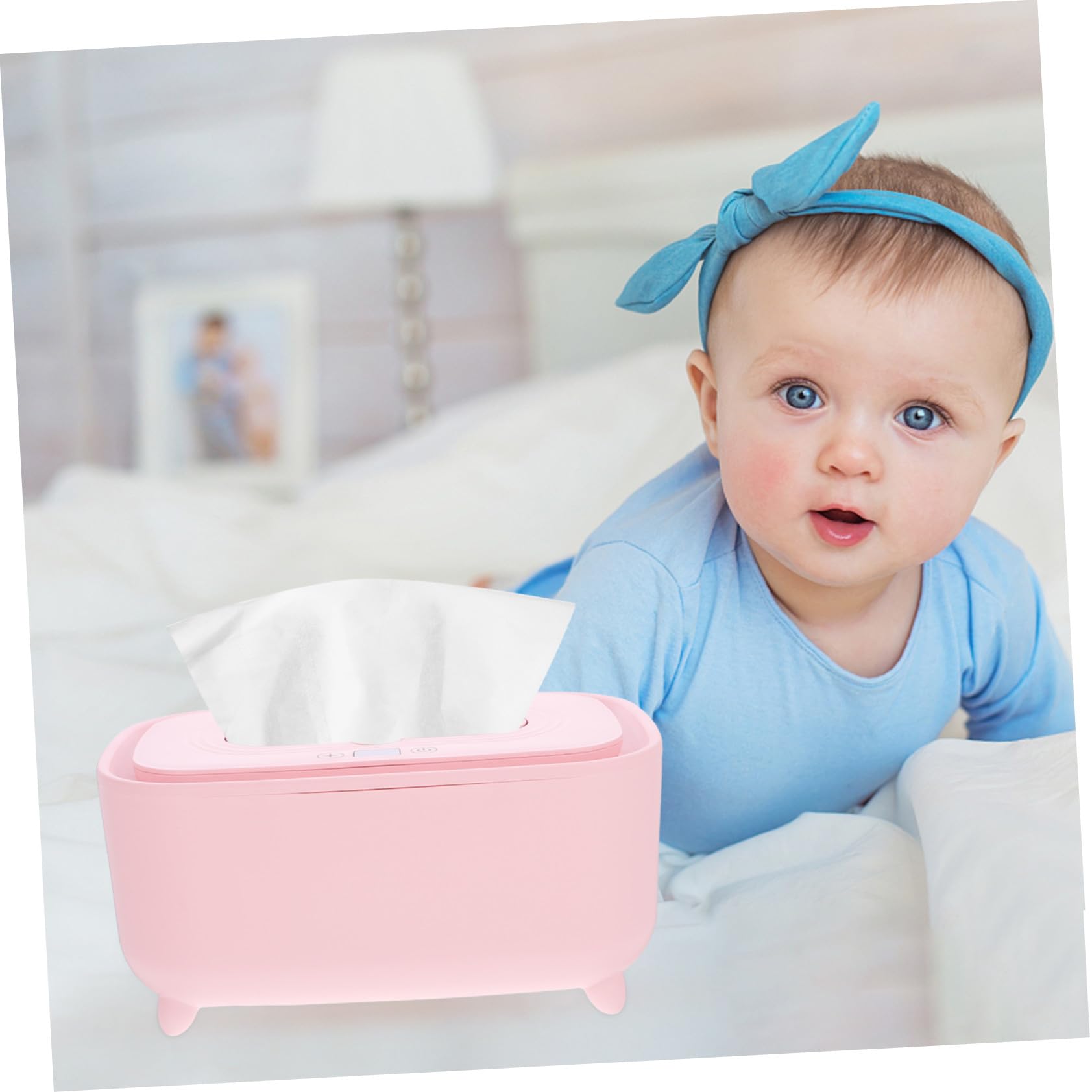 Anneome -lingettes Portable USB Température Réglable Distributeur de Lingettes Humides pour Maison Voyage et Protection Douce pour Peau Délicate
