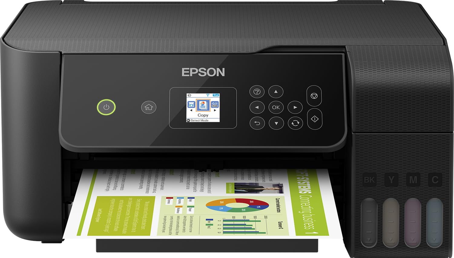 Epson ecotank et-2720 inyección de tinta 33 ppm 5760 x 1440 dpi a4 wifi - impresora multifunción (inyección de tinta, impresión a color, 5760 x 1440 dpi, a4, impresión directa, negro).