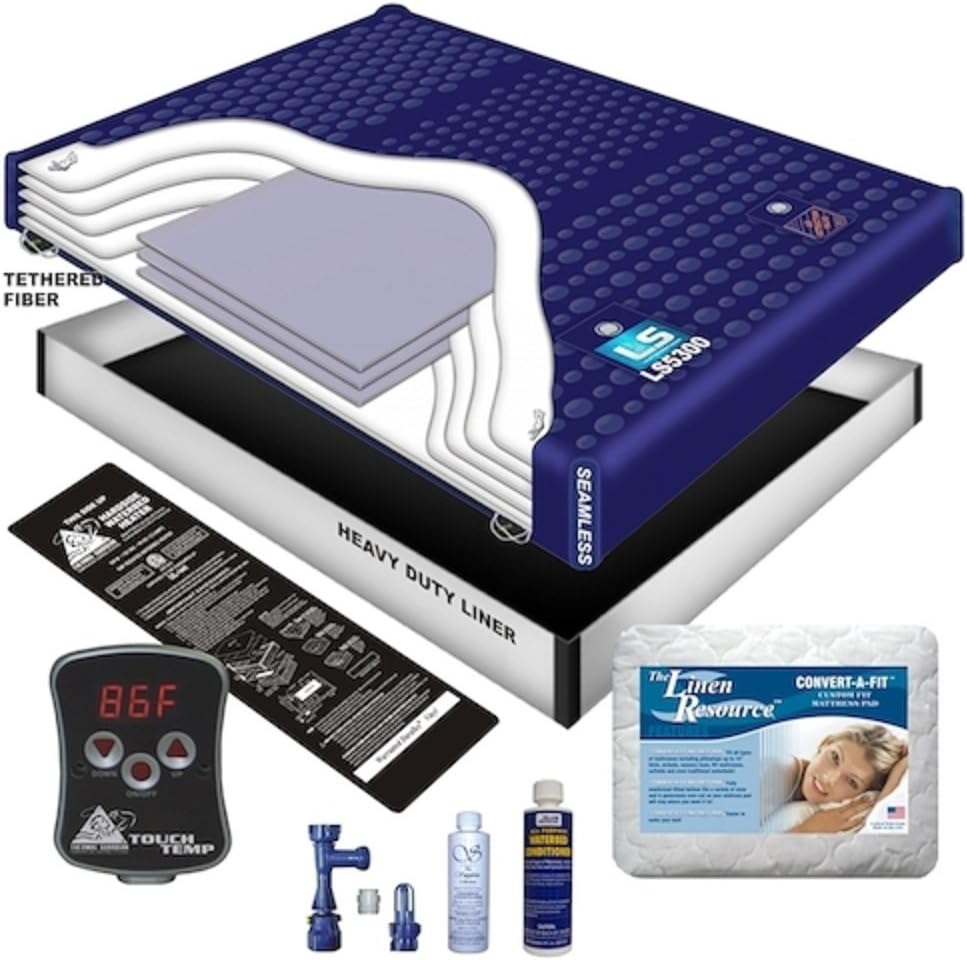 98 WAVELESS WATERBED Mattress/Liner/Digital Heater/PAD