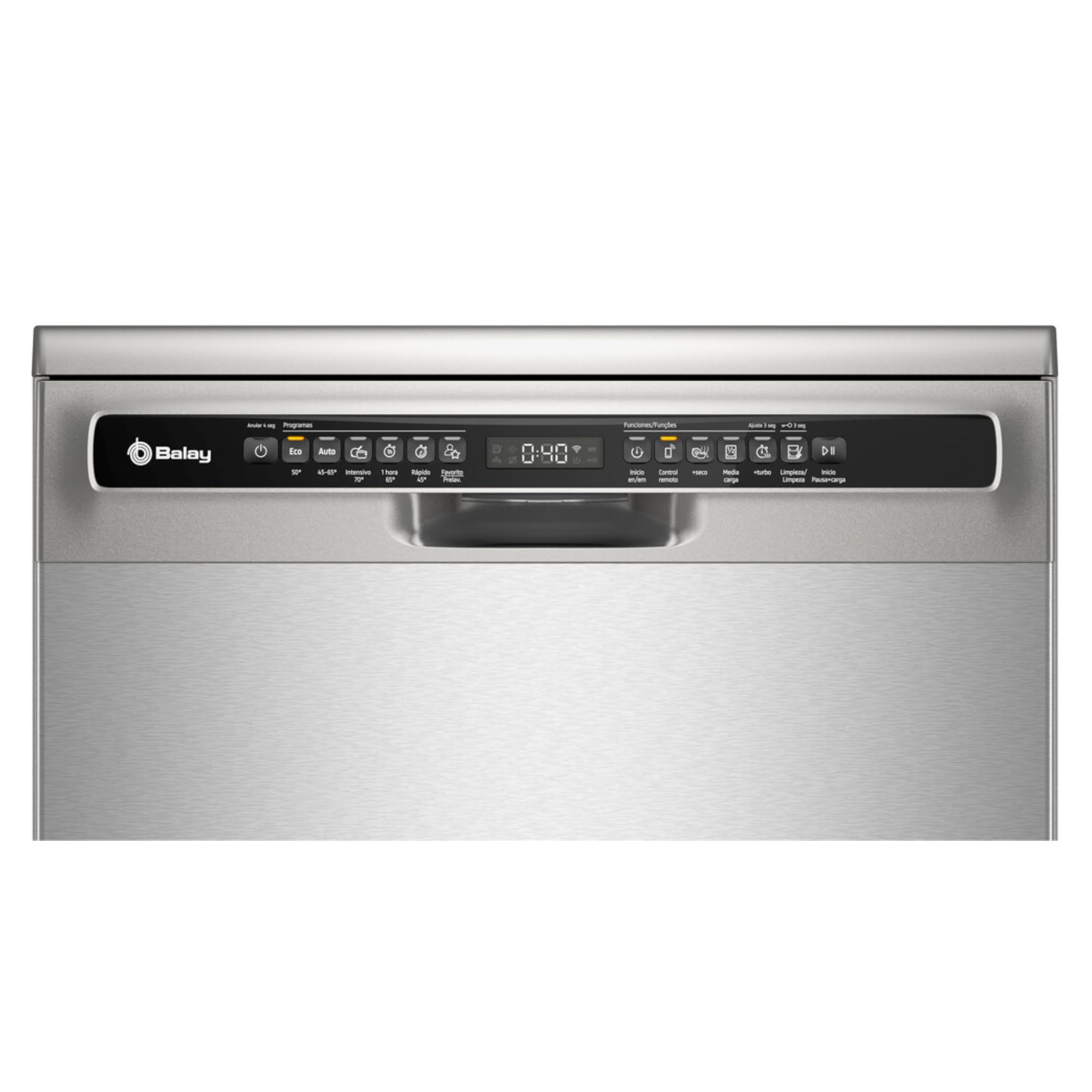 Balay, Lavavajillas Libre Instalación, 60 cm. de ancho, 13 Servicios, Media Carga, Programa Automático, Home Connect, Acero, 3VS6060IP
