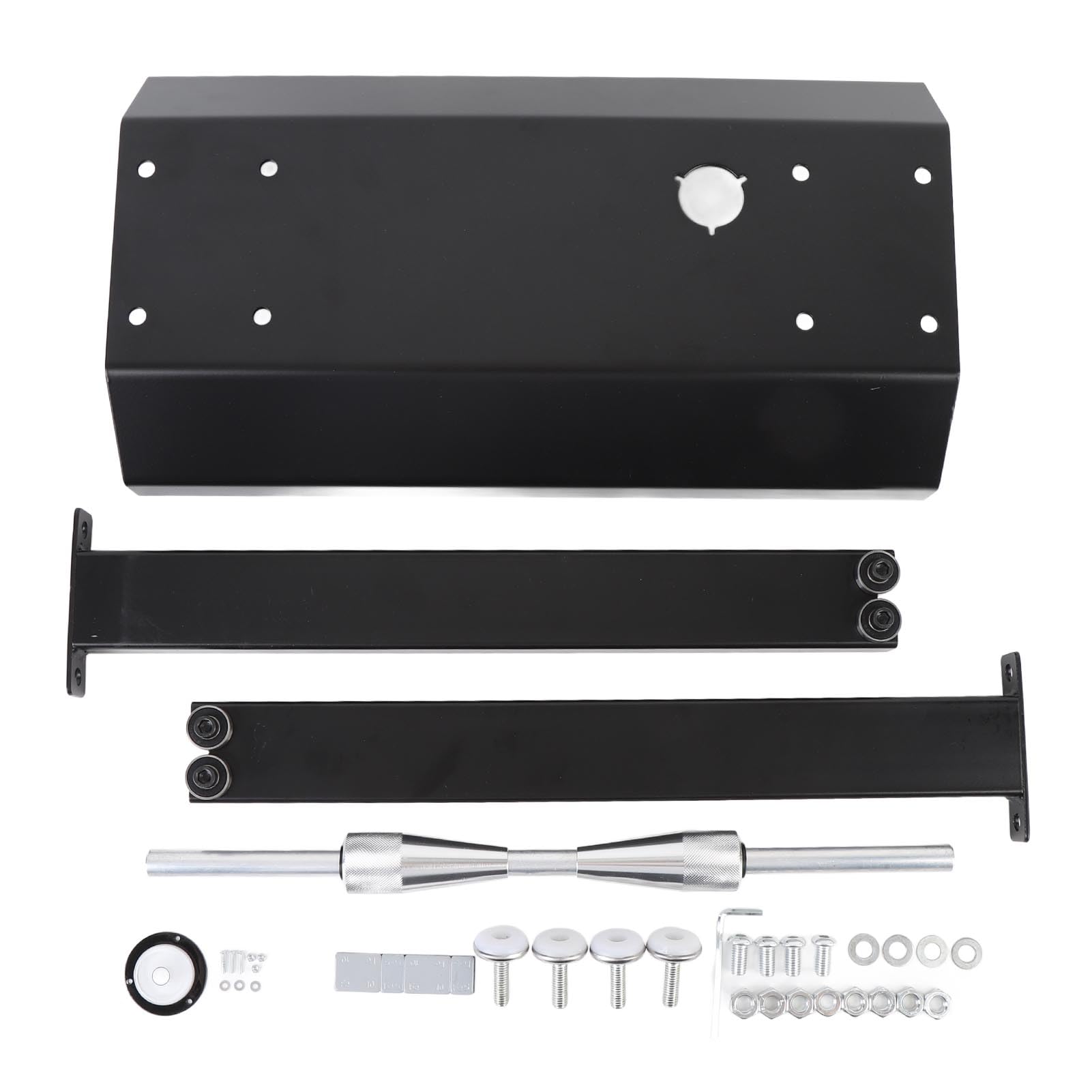 Sorandy Equilibrador de Ruedas de Motocicleta, Soporte de Equilibrio de Neumáticos de Llanta de Acero Al Carbono Resistente con Conos de Centrado Ajustables, para la Mayoría de Motocicletas y Motos