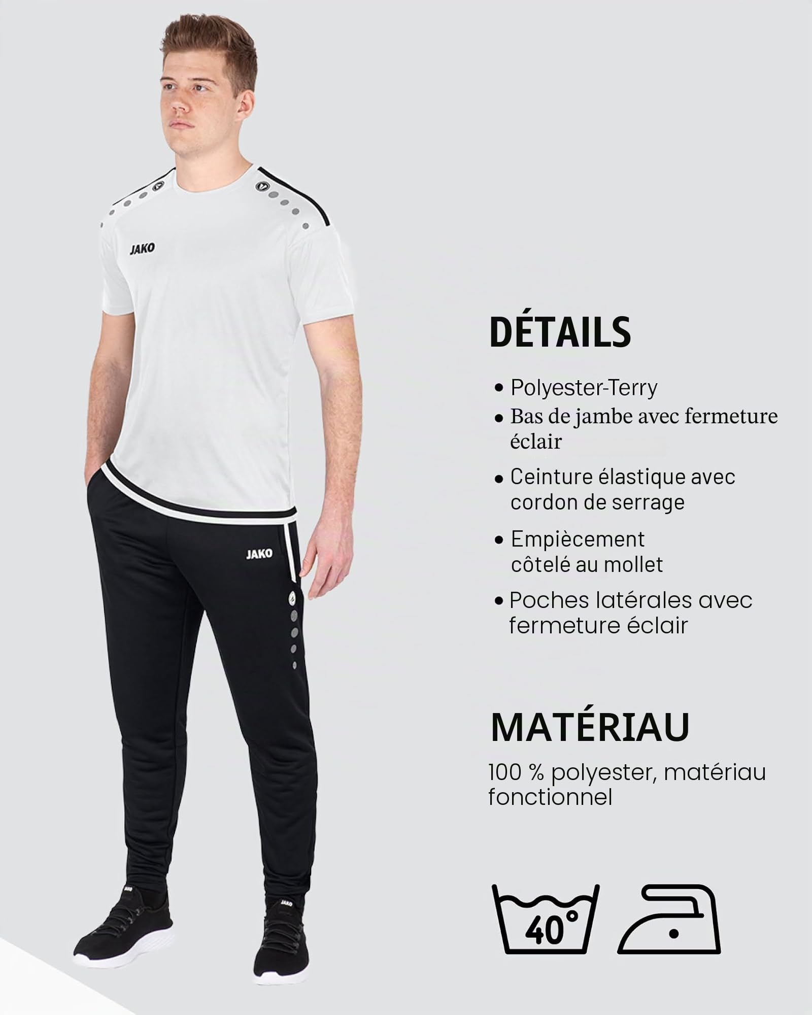 Jako Pantalon de Survêtement Active - Pantalon - Athletic - Mixte
