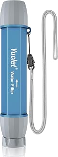 YWF01 Personal Filter Straw for Drinking Survival, Portable Water Purifier Filtration System Survival Gear and Supplies for Camping, Hiking, Travel, and Emergency Preparedness, Pack of 1
