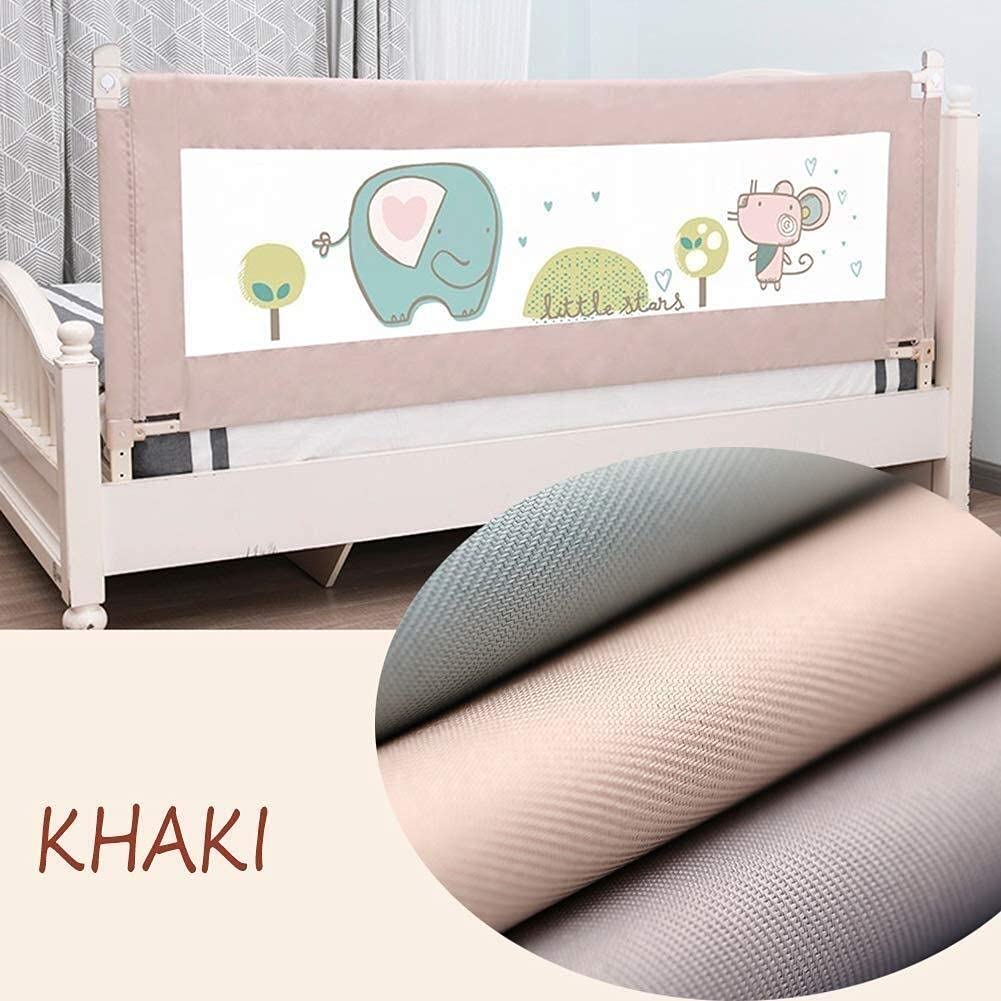 Baby Box Letto sponda di Sicurezza guardrail Recinzione Bambino Sollevamento Verticale Modello Elefante per Bambini Doppia, Letto Matrimoniale Queen King Materasso Giocattolo (dime