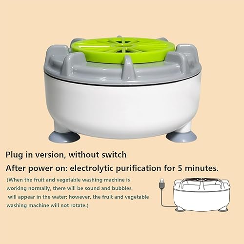 Miniatura 3 de Lavadora de frutas y verduras, Purificador de productos Lavadora de verduras y frutas, Disfrute de una limpieza silenciosa Lavadora ultrasónica de