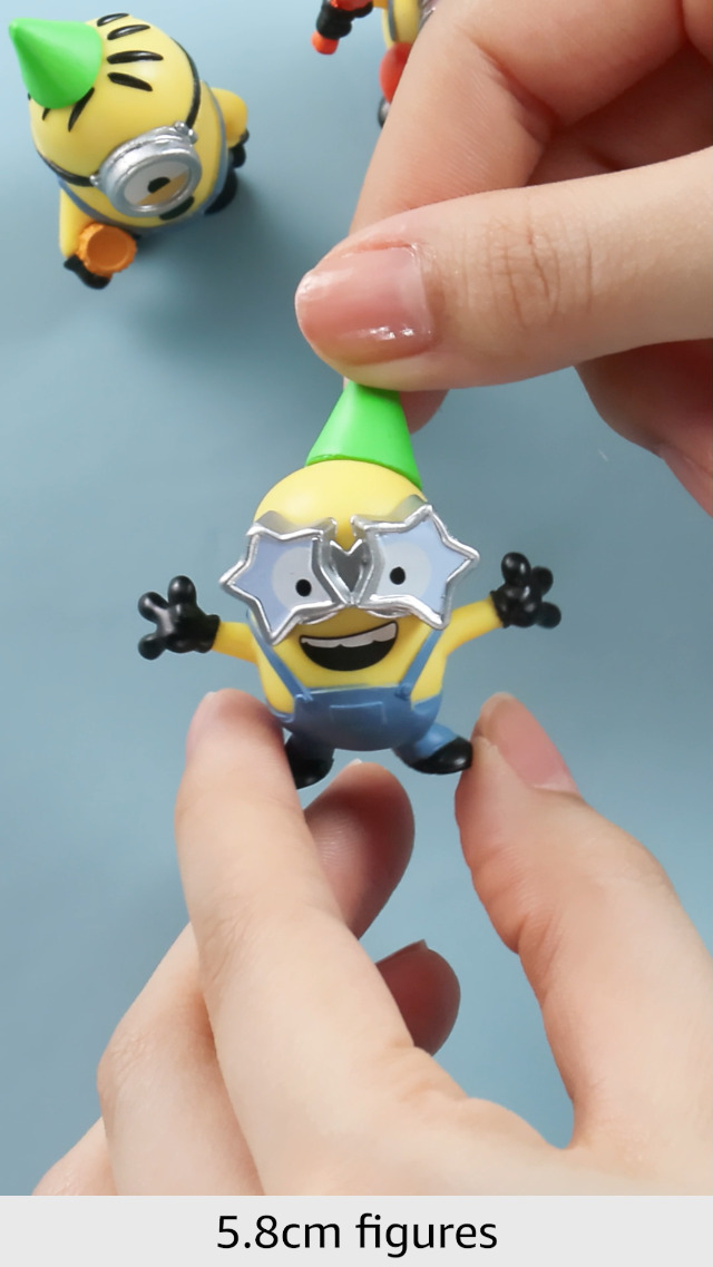 Amazon.com: Minions Despicable Me 4-4 Figure Packs Party Bus Bunch