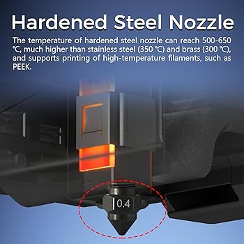 HzdaDeve Hotend Kit For Flashforge AD5X Quick Removable Nozzle Extruder Quick Change Nozzle High Thermal Conductivity Hot End Print Head Heating Block Throat Tube 3d Printer Accessories Replacement