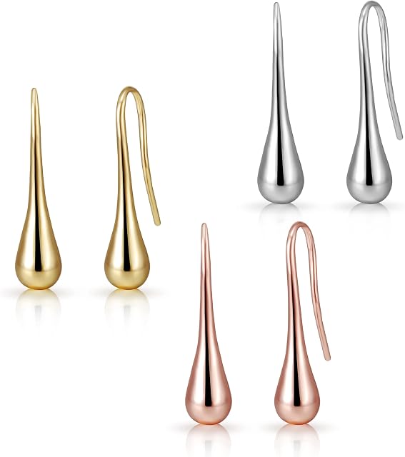 Set of Three Teardrop Earrings