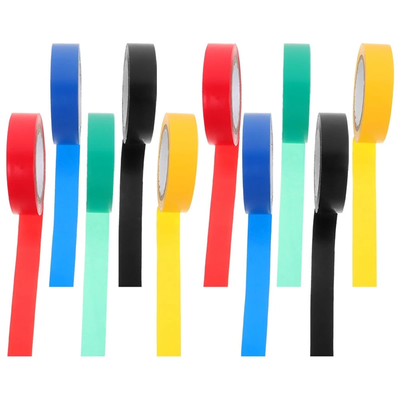 Isolierband In Verschiedenen Farben, 10er-Pack – Wasserdicht, Industrie-PVC, 30,5 X 20,1 M – Stark Selbstklebend, For Die Kabelisolierung, 160 Mm, 600 V