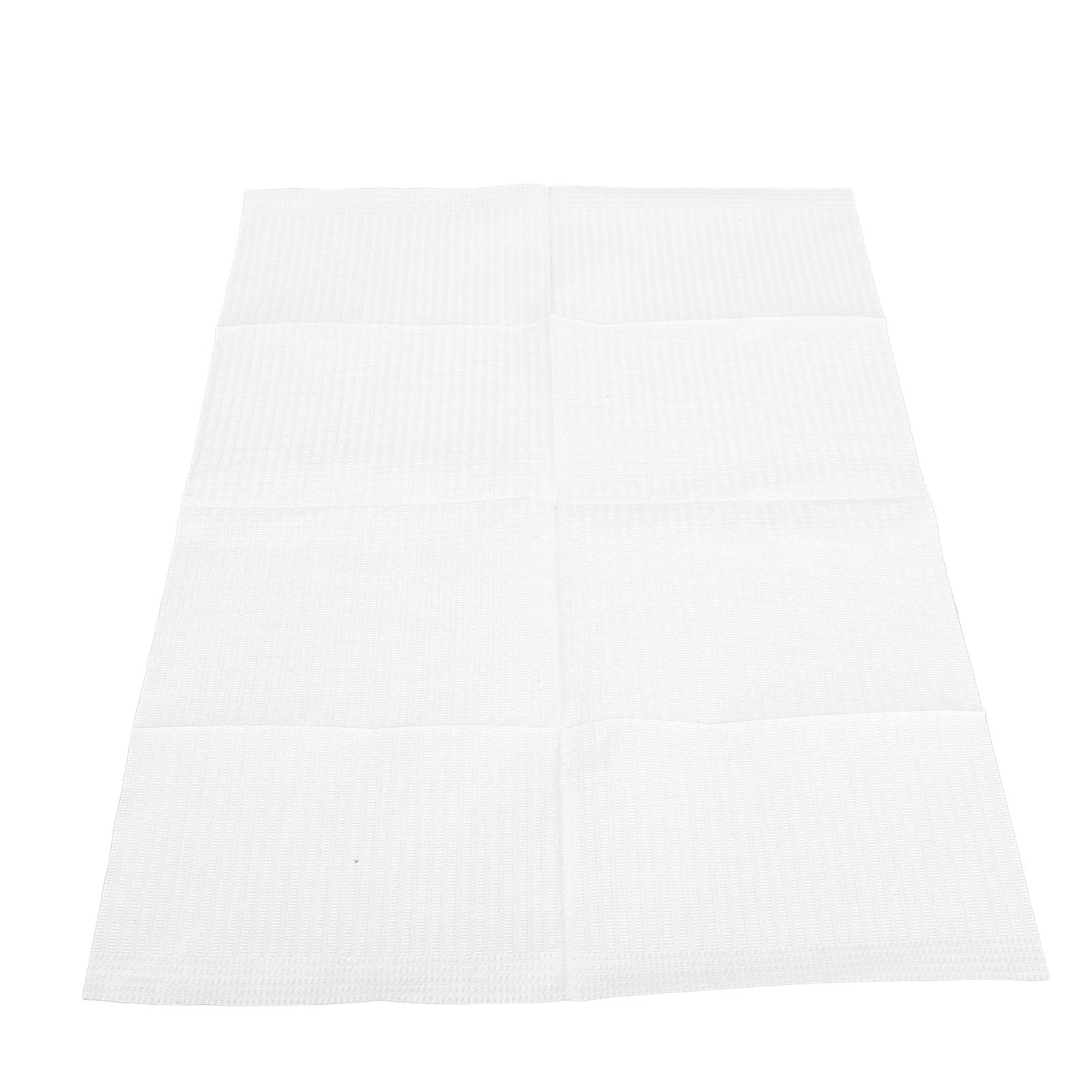 Serviettes de Table à Ongles Jetables, Bavoirs Dentaires Imperméables, Couverture de Plateau Médical Confortable, 80 Pièces (WHITE)