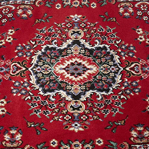 Home Dynamix 7069 Premium Sakarya Traditional Medallion Border Area Rug, Claret, 1'9 Inchx7'2 Inch Runner thumb #4