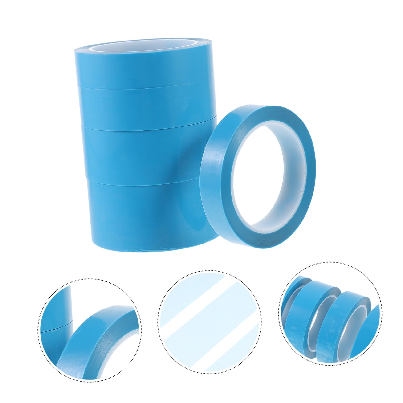 OUNONA 5 rouleaux Ruban de Masquage Auto Résistant Déchirure Adhésif Fort pour Peinture Automobile Courbe Long Assortiment Protection Rayure Carrosserie et Seuil Couleur Aléatoire