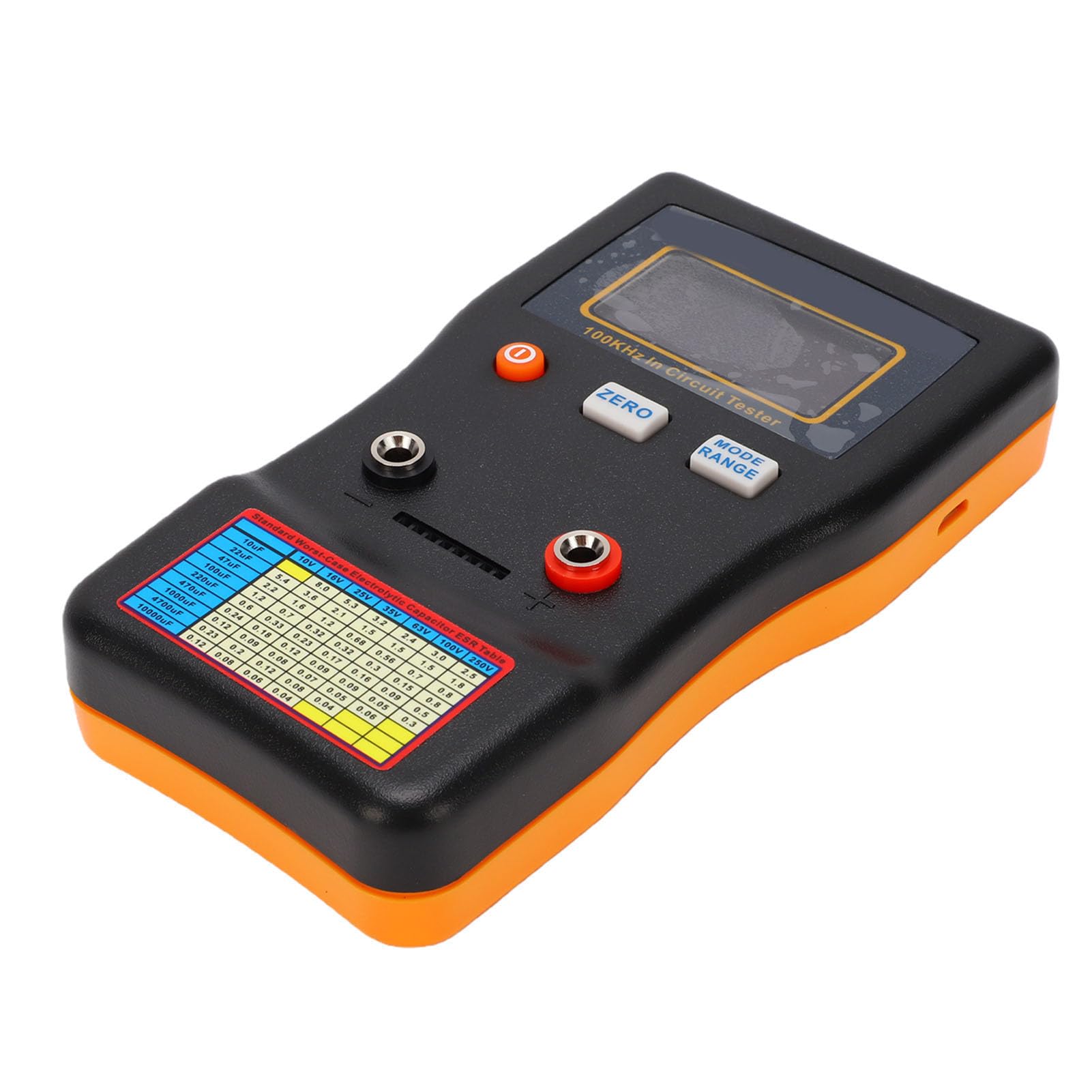 Generic Cyfrowy Miernik Pojemności Szybki Pomiar Tester Wyświetlacza LCD Elementów Obwodów, Rezystancja Wewnętrzna 0-100R, Zasilany Bateriami AA