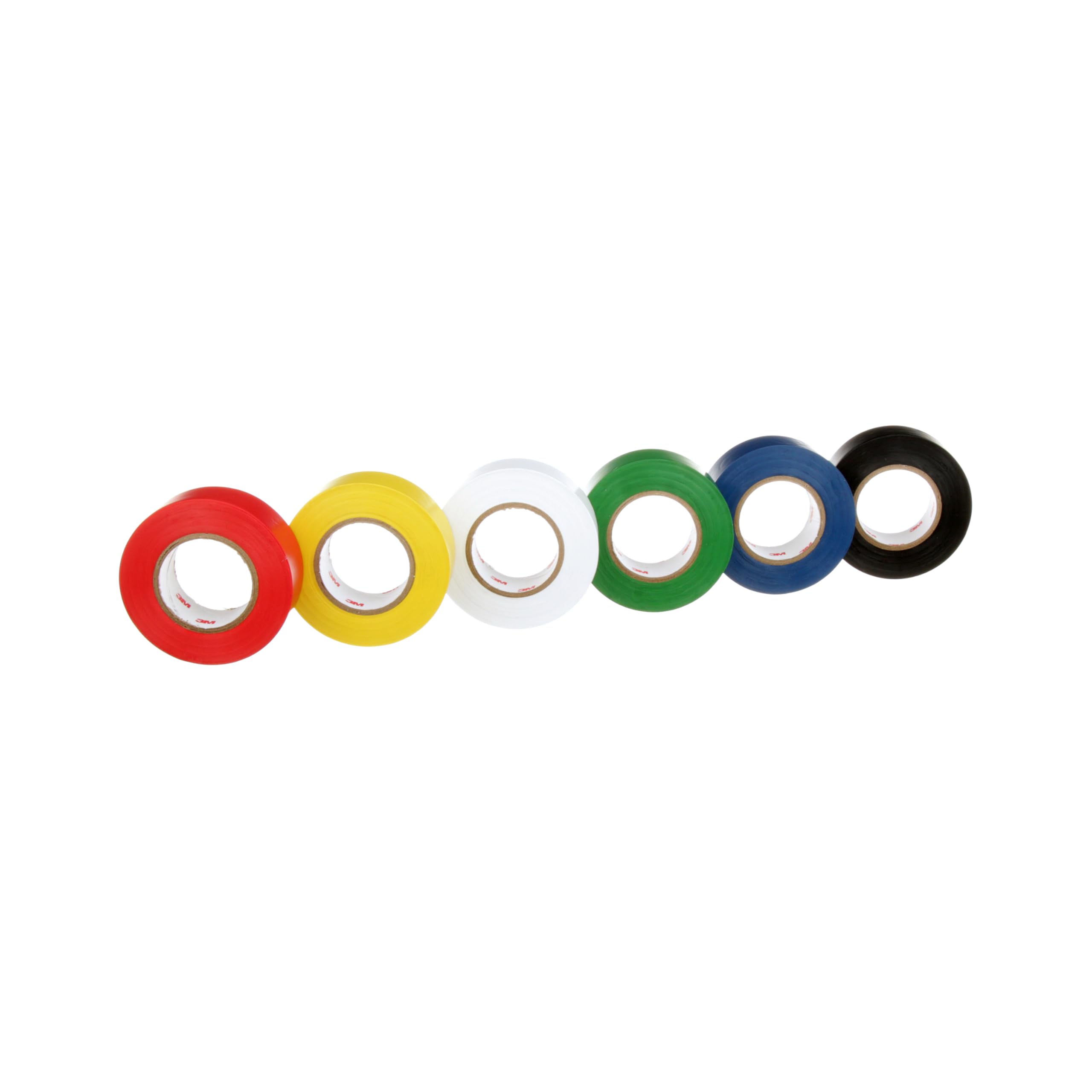 3M Ogólny cel Vinyl Tape Color Coding Pack, 6-Roll