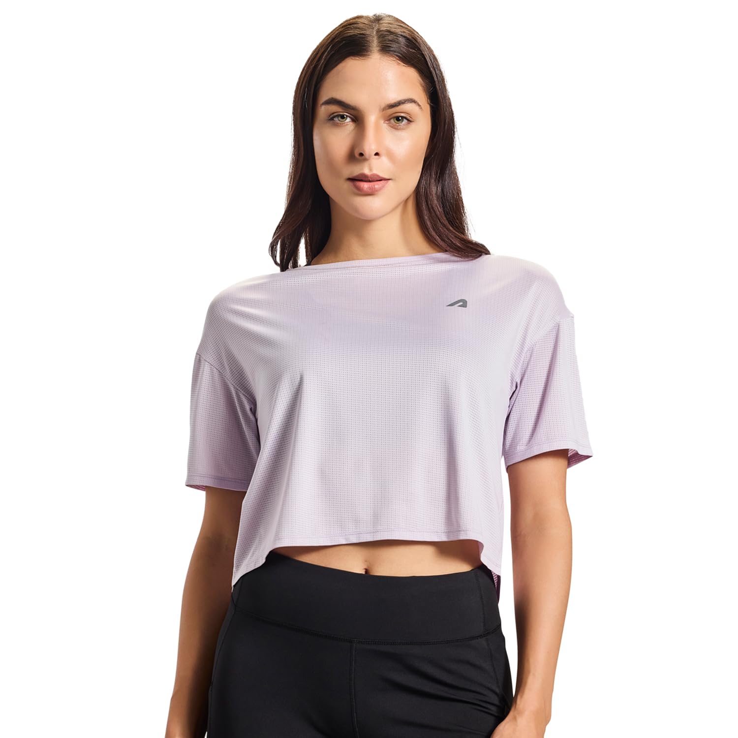 Boldfit Active T Shirt for Women Cropped Regular Fit Tshirt for Women Relax Fit T Shirts for Women for Training Wear, Workout Quick Dry Gym Wear for Women Running T-Shirts for Women Short T Shirt-picture-39