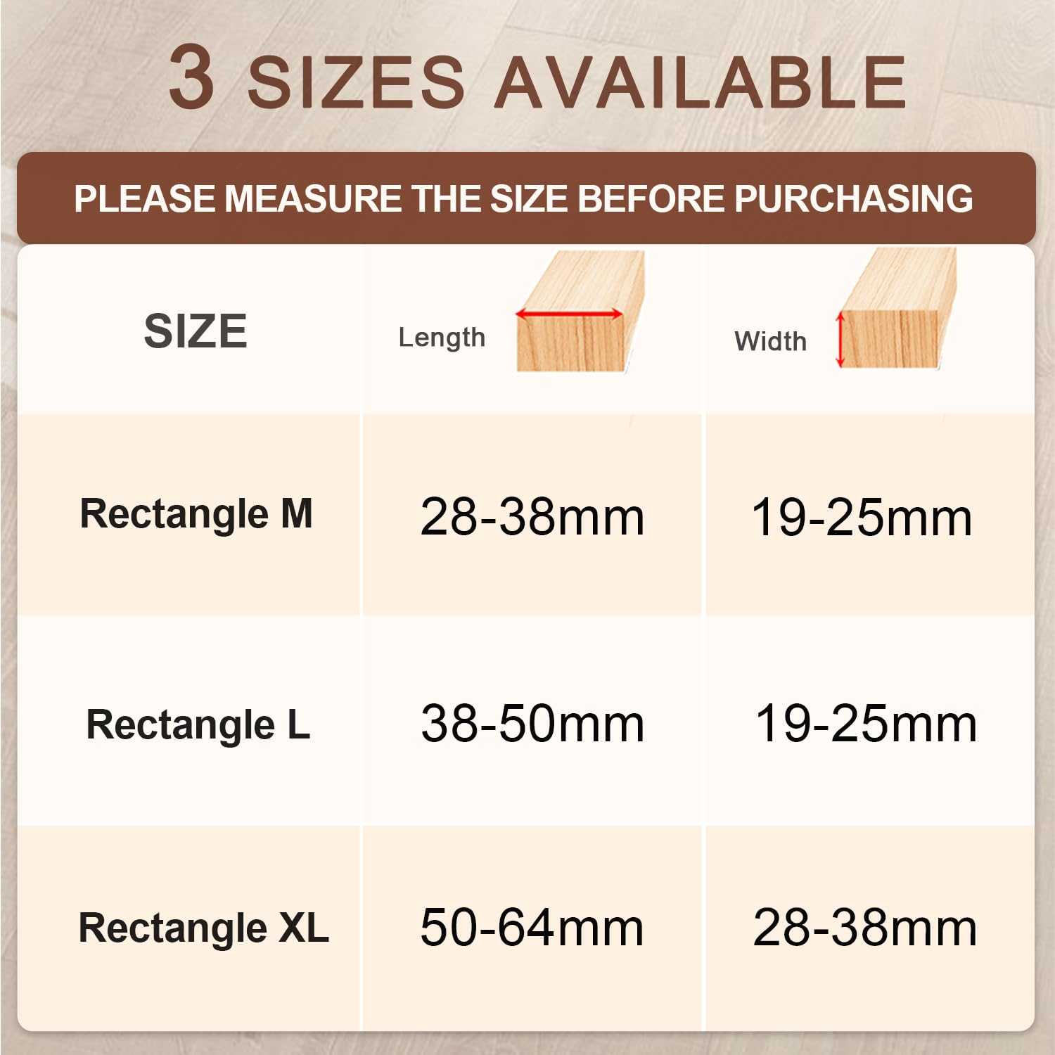 Chair Leg Floor Protectors Rectangle - Image 4