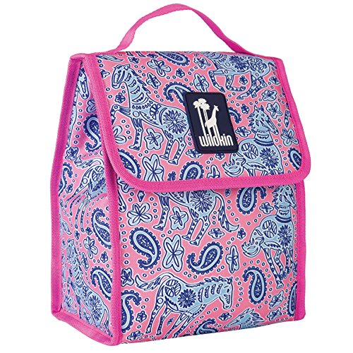 Image of Wildkin Kids Insulated Lunch Bag for Boys and Girls, Lunch Bags is Ideal Size for Packing Hot or Cold Snacks for School and Travel, Mom's Choice Award Winner, BPA-Free (Watercolor Ponies)