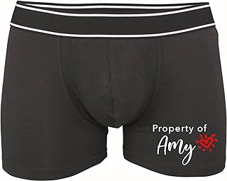 Mens Valentines gift boxers,personalised boxers, boxers, groom gift, Birthday joke gift, Novelty boxer, boyfriend gift, Valentines boxers (M)