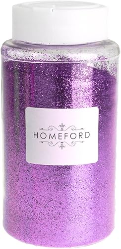 Miniatura 7 de Homeford Botella de purpurina fina, 1 libra a granel (amarillo)