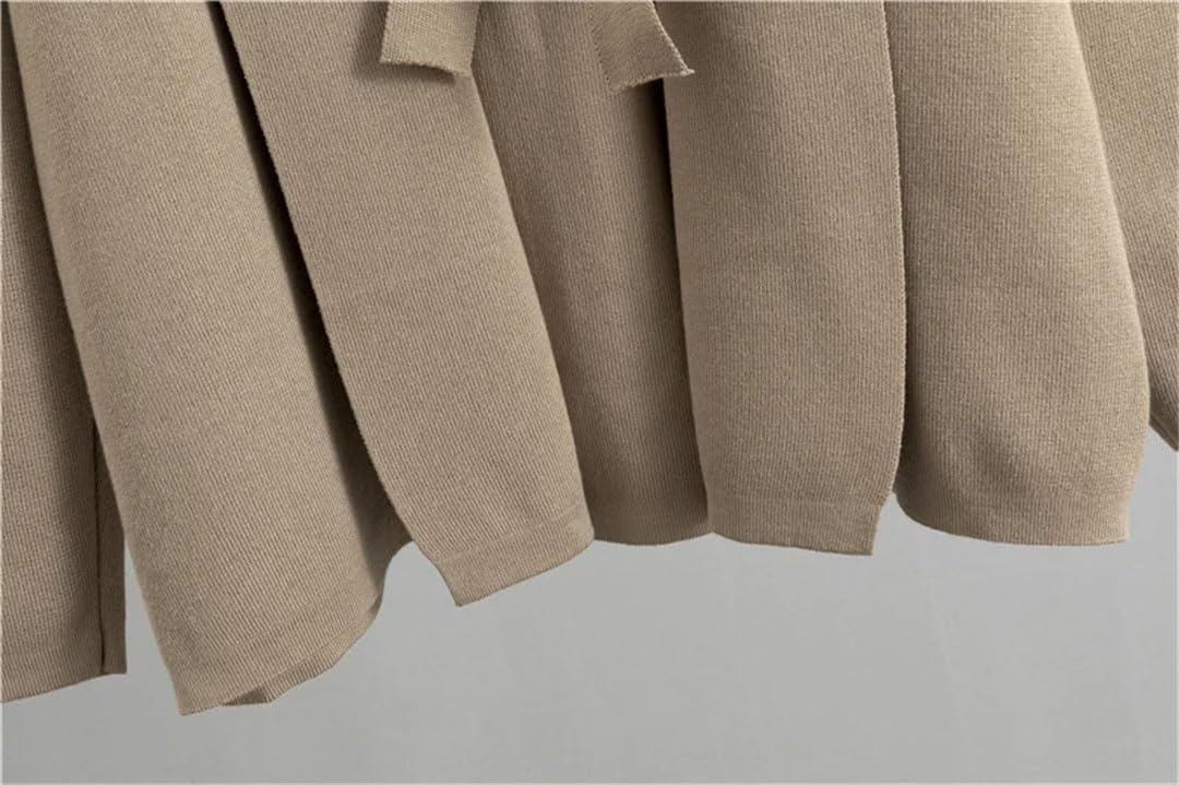 Maglione da donna 3 pezzi set cardigan a maglia spessa pantaloni della tuta larghi abiti