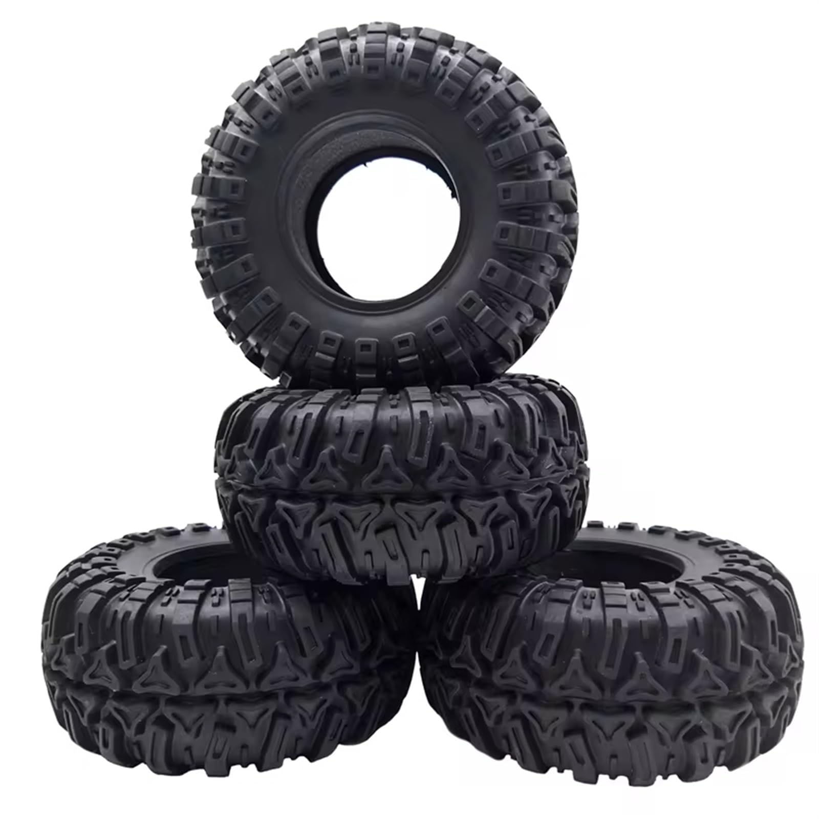 RC Ruote Gomma Compatibile Con Traxxas TRX4 Per Axial SCX10 Per Wraith RR10 4 Pezzi 2.2 Pollici Pneumatici In Gomma 2.2 Ruote Pneumatici 128X60MM 1/10 RC Crawler