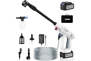 Vagueior Cordless Pressure Washer: Portable Car Washer with Water Tank