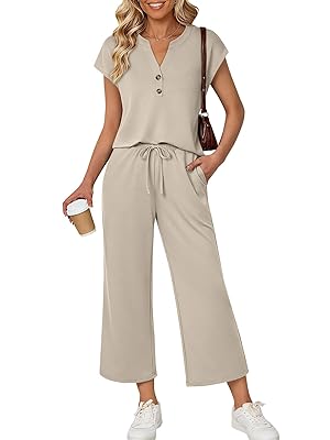 LILLUSORY Two Piece Lounge Sets for Women Spring Vacation Beach Travel Airport Outfits Casual Cruise Fashion 2026