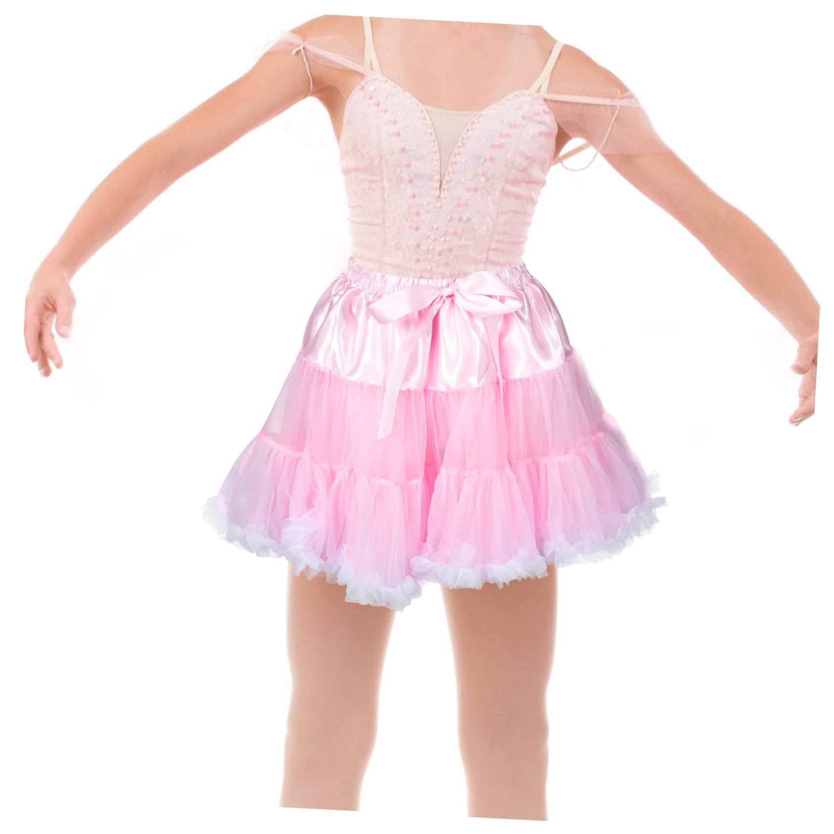 VALICLUD gonna di tulle per bambini abbigliamento per ragazze party dress tutu vestito da bambino gonne tutù per ragazze 4-6 tutù rosa per ragazze vestito da cheerleader per bambini