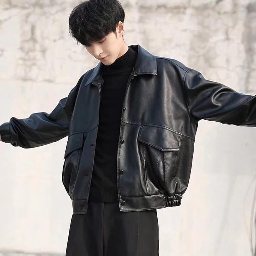 Amazon | [DeBangNi] レザージャケット メンズ