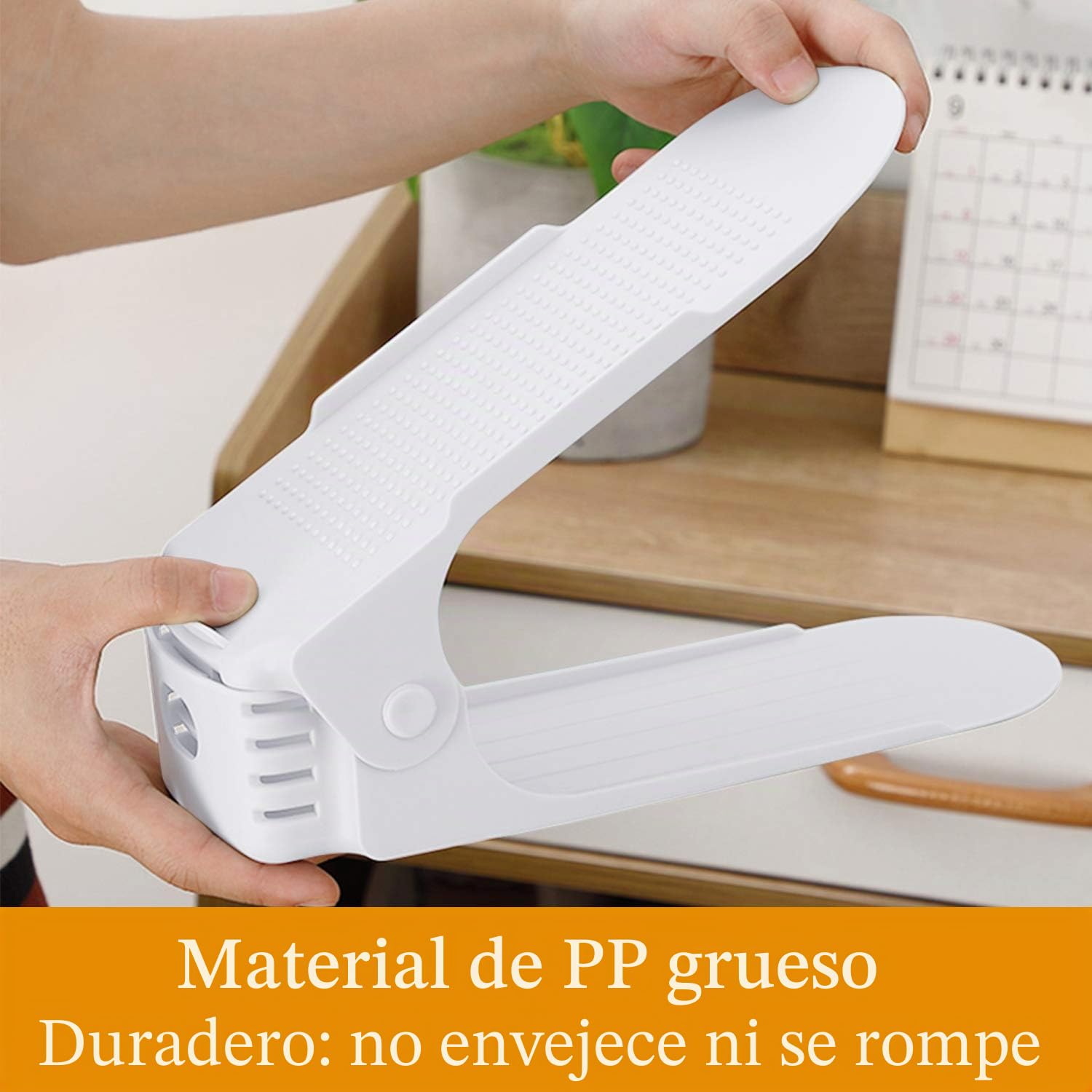 Froadp Zapatero Ajustable 30 piezas Portátil de Plástico Ajustable en Altura 3 Niveles Organizadores de Zapatos Soporte para Entrada Armario Vestidor(Negro)