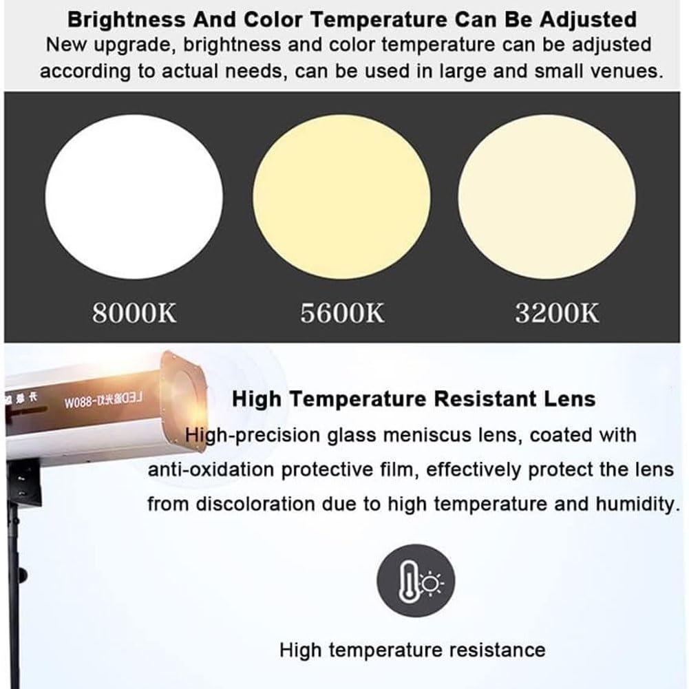Bühnenscheinwerfer, 330 W LED-Scheinwerfer, Verfolgerscheinwerfer, manuelle Steuerung, Bühnenlicht, einstellbare Blende, DJ-Wash-Licht mit Ständer, professionelle Performance-Lichter(660w)