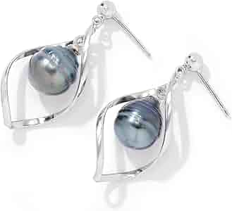 Amazon.com: JTV Tahitian Pearl Drop Earrings for Women