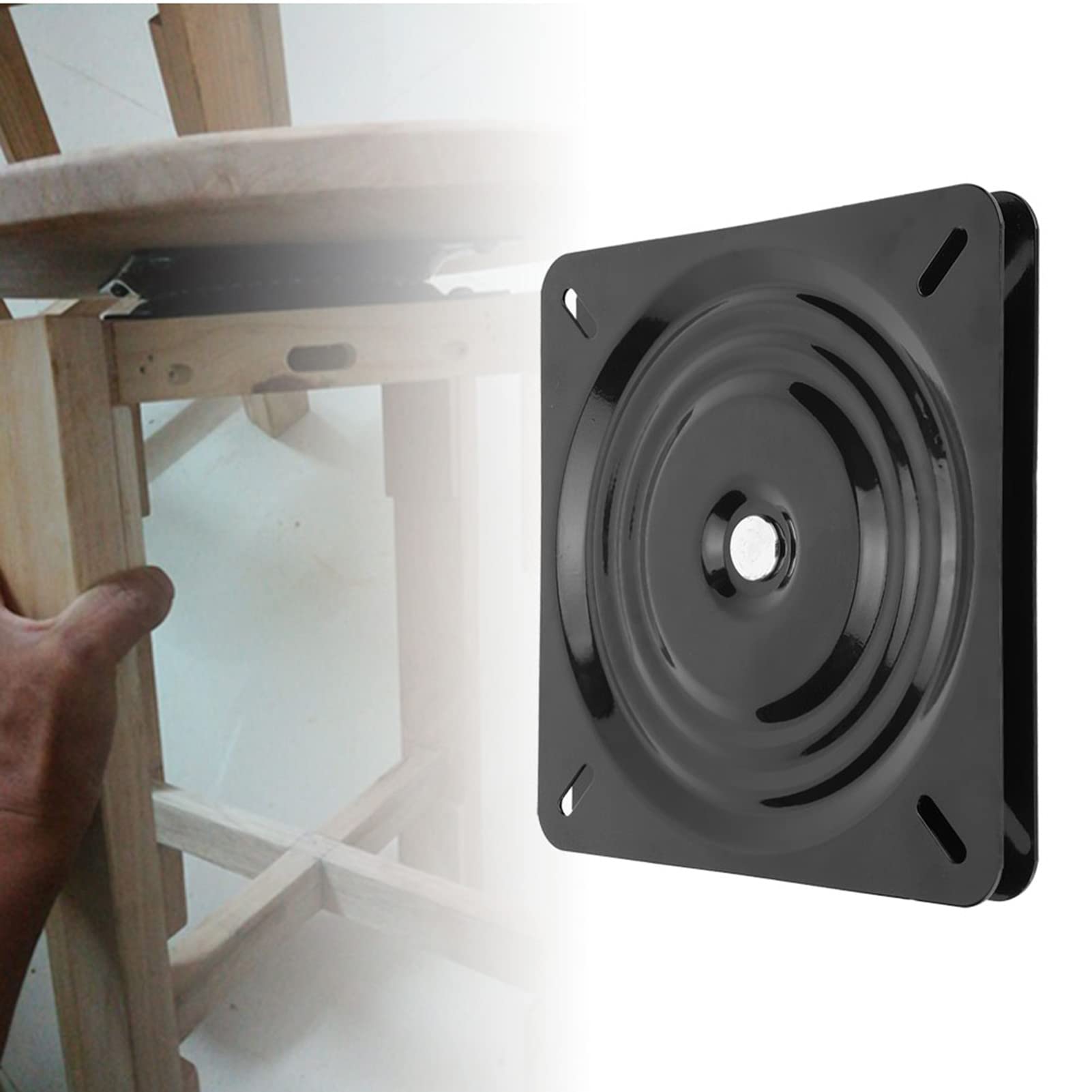 Table tournante pivotante de 10 ", Base de matériel rotative carrée Universelle à 360 ° Lazy Susan, Plaque de Base pivotante pour Meubles de Bureau, Table tournante pour kaleïdoscopes