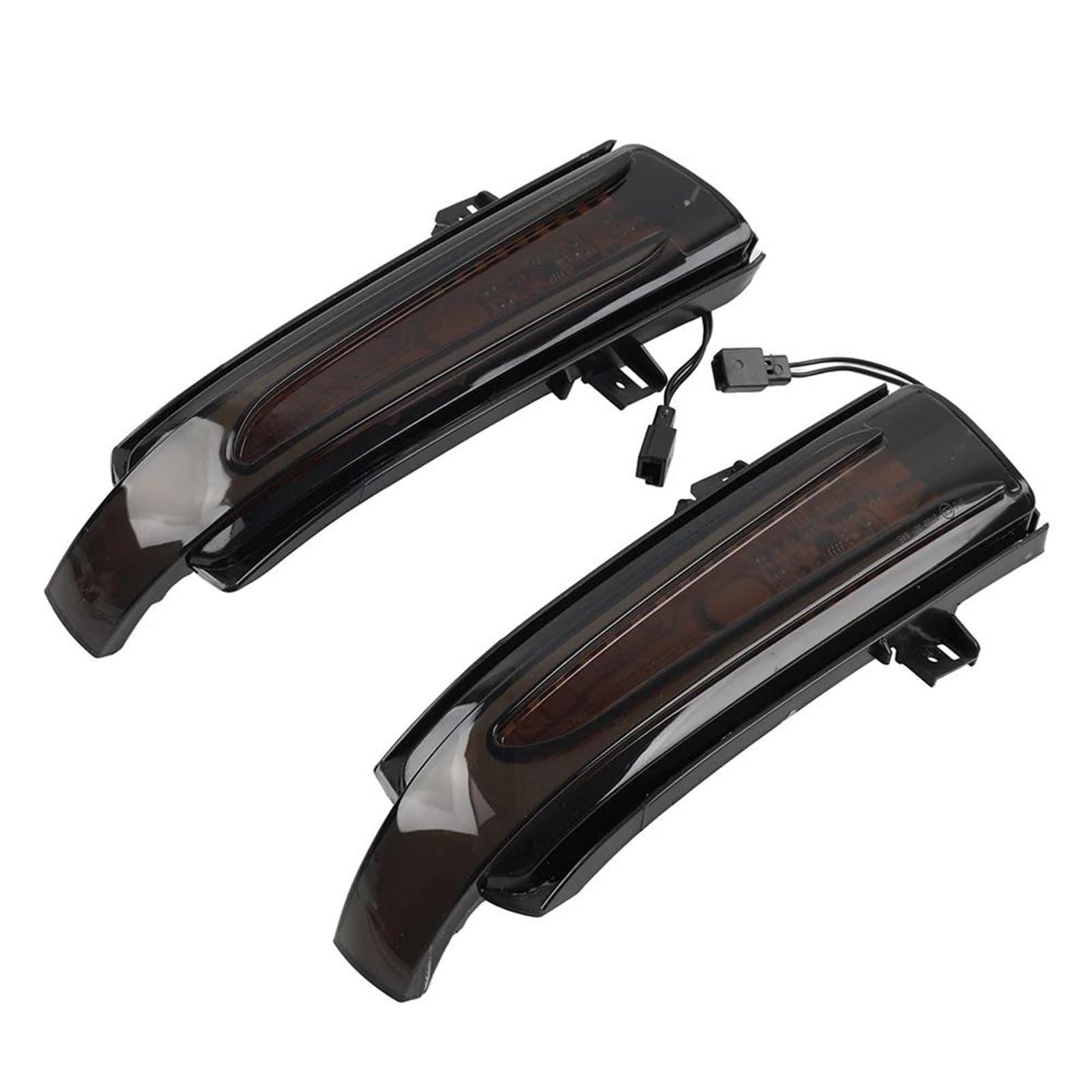 Asistente de Cambio de Carril 2 Luces Intermitentes Dinámicas para Espejo Lateral De Coche, Color Negro Ahumado, para Benz CLS, CLC, SL, SLK Class