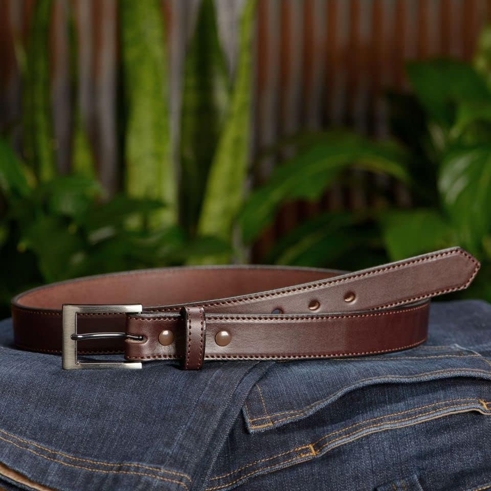 Bullhide Belts Mens Leather Belt for Work, Casual, Dress, 1.19" Wide - Image 2