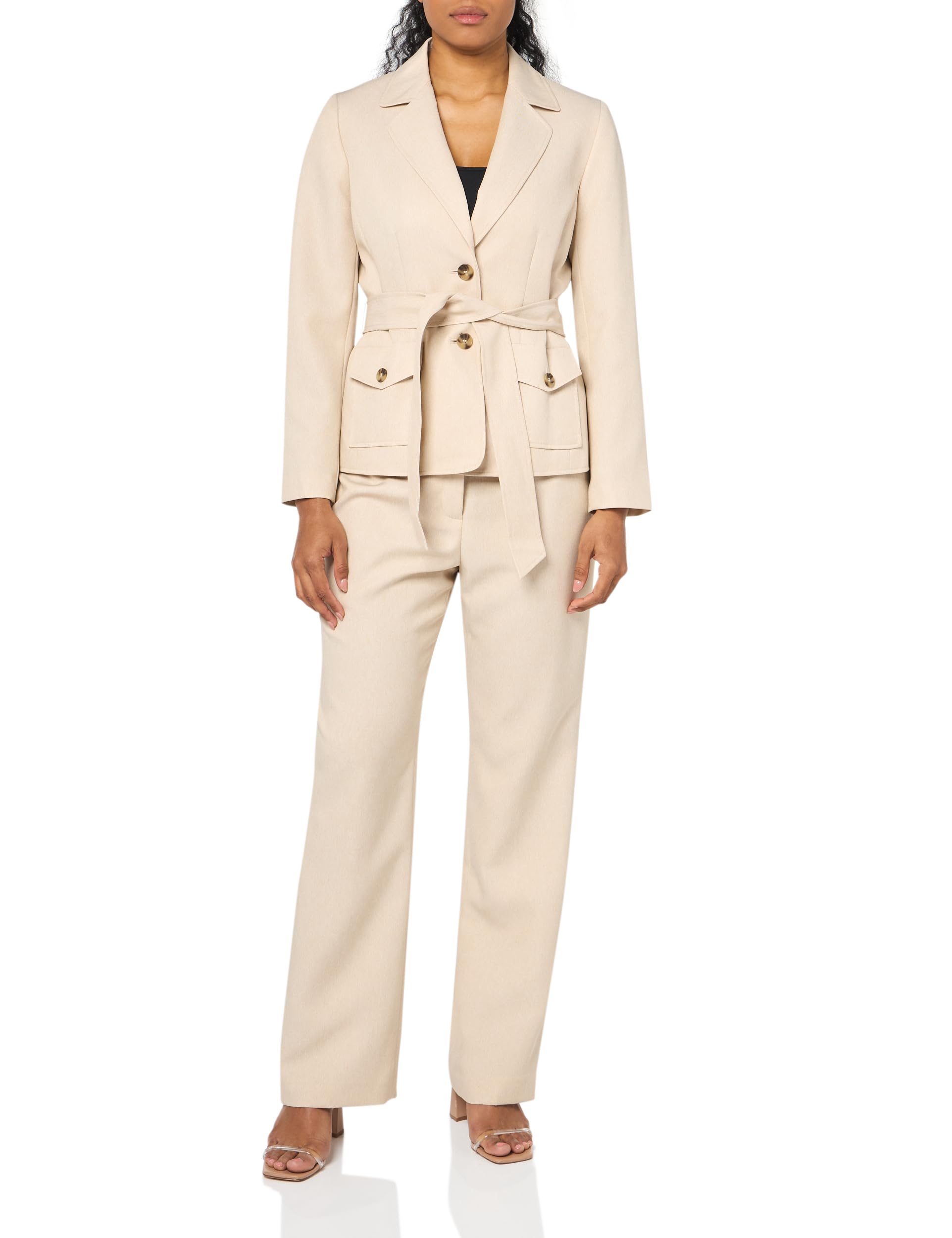 Le Suit Womens Jacket Pant Suit