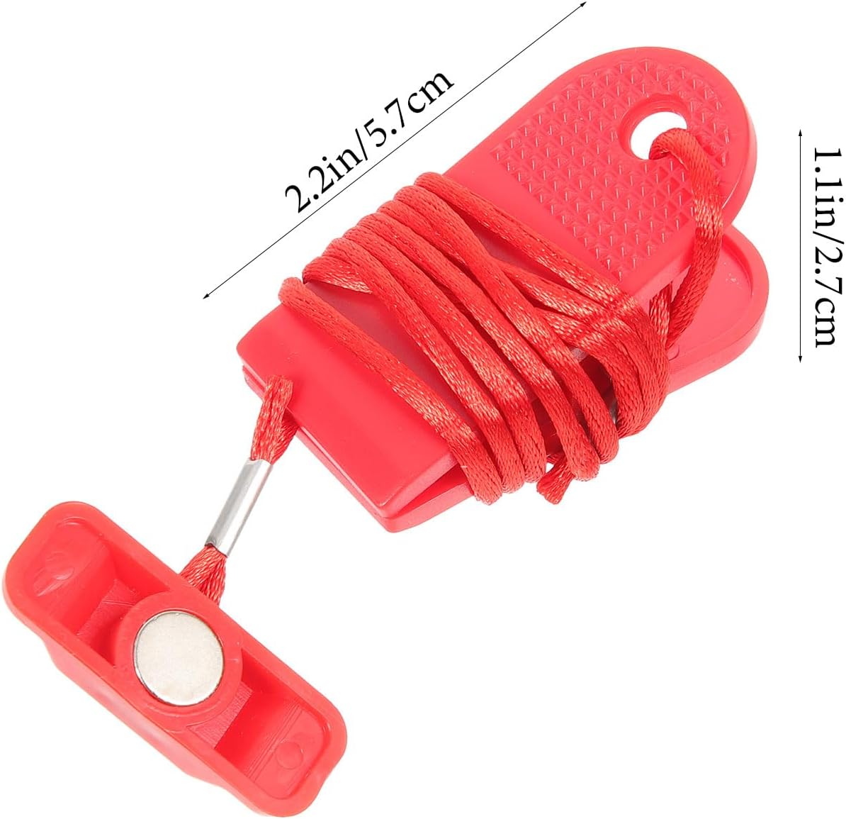Dimensions of the safety key