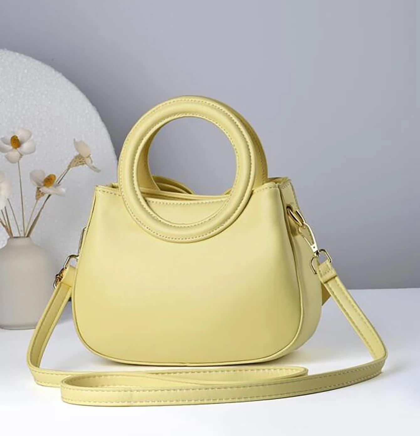 SYGA Damska kokarda ręczna torba na ramię crossbody świeży i słodki dziewczęcy styl mała torba typu bucket