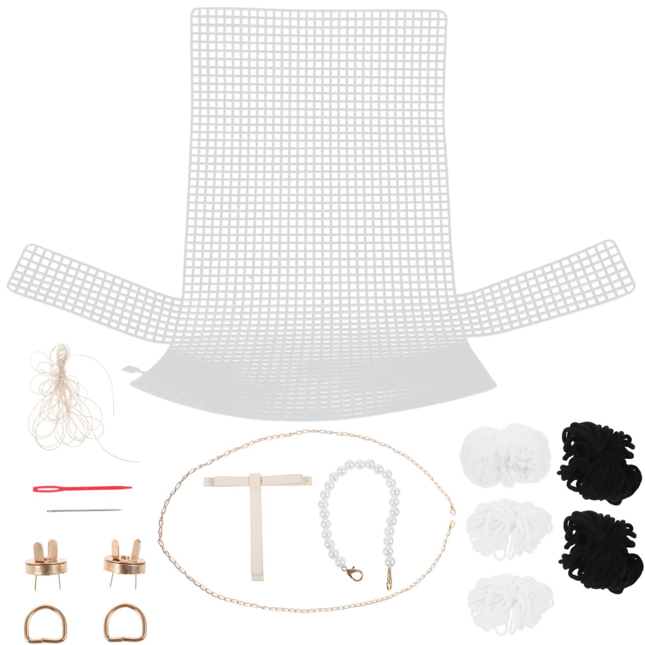Operitacx 3 Set Borse Intrecciate Per Realizzare Borse Da Donna Kit Per Mano All'Uncinetto Accessori Per Forniture Per Borse Fai Da Te Materiale Per