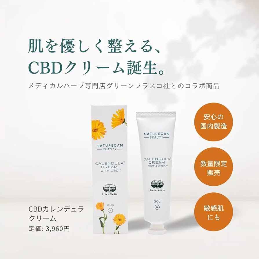 Amazon | Naturecan CBDカレンデュラクリーム30ml 300mgのCBD