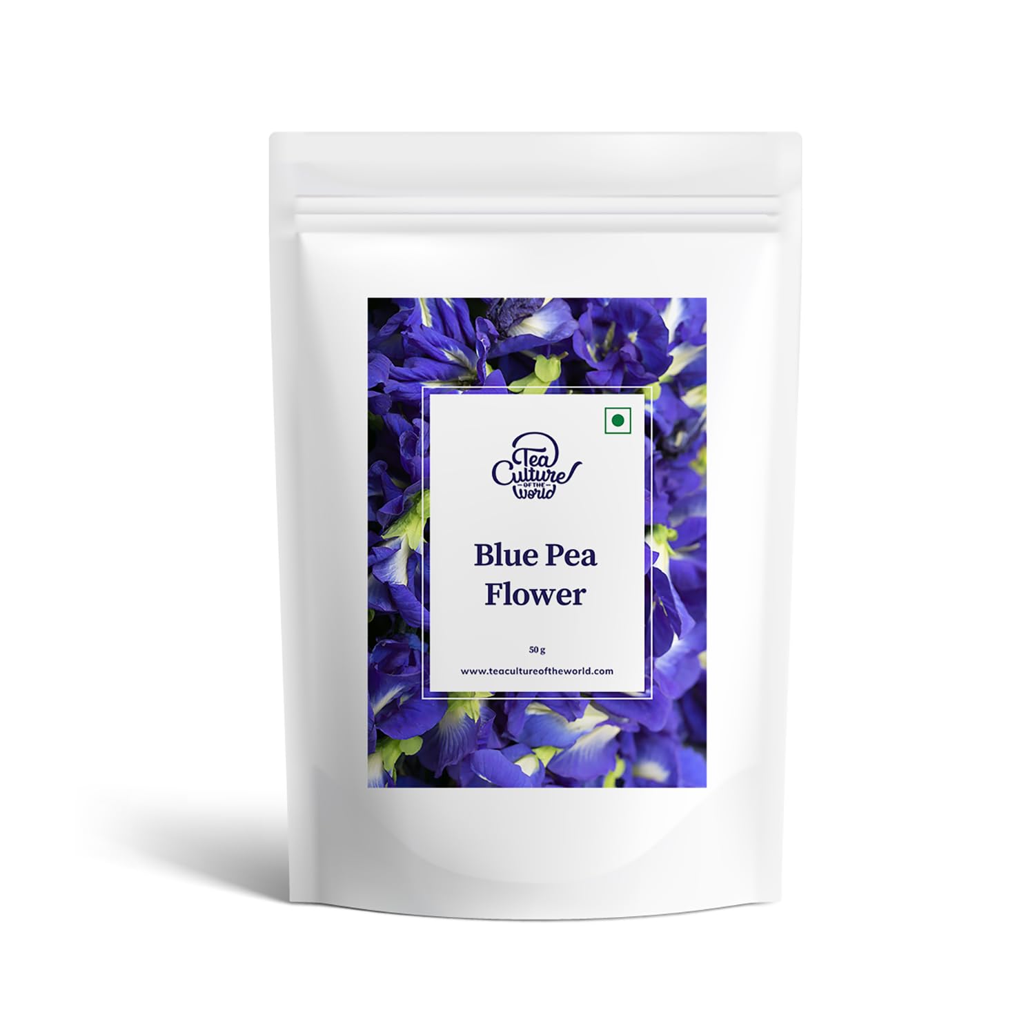 Tea Culture of The World, A+ Grade Butterfly Pea Flower Tea | Makes Natural Blue Purple Pink Iced Tea | Herbal – High on Anti oxidants | 50g, 150+ Cups
